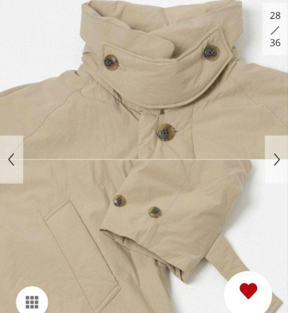 かぐれ　新品タグ付き　　　　　　　 コットンダウンコート　ブラック