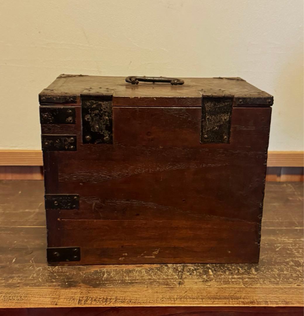 724 時代箱 収納箱　小物入れ　小引出し　墨道具入れ　古道具