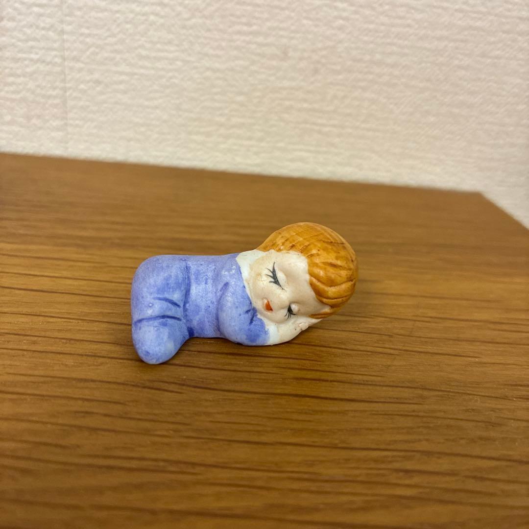 希少　赤ちゃん　置物　ねんね　ベビーベット　かわいい　アンティーク　レース
