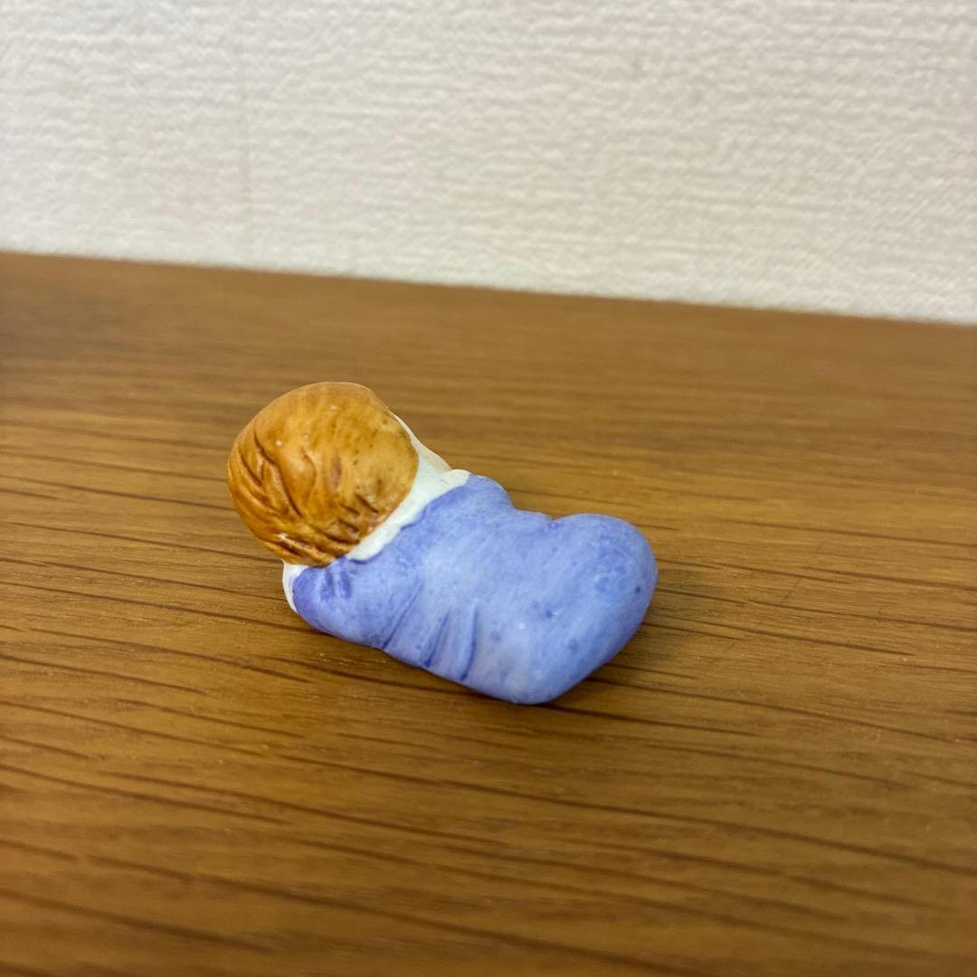 希少　赤ちゃん　置物　ねんね　ベビーベット　かわいい　アンティーク　レース