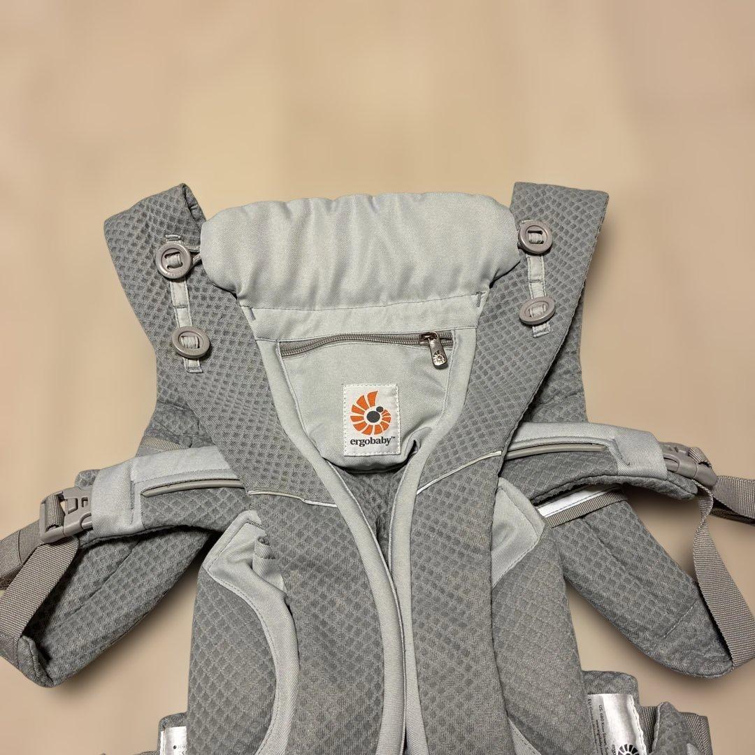 美品！エルゴ 抱っこ紐 オムニブリーズ　パールグレー