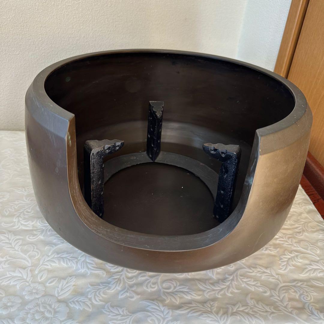 ♦︎未使用品♦︎ 唐銅？ 面取り風炉　風炉
