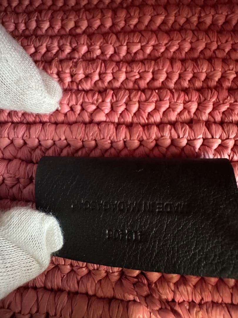 ロエベ　エレファント　ピンク　カゴバッグ