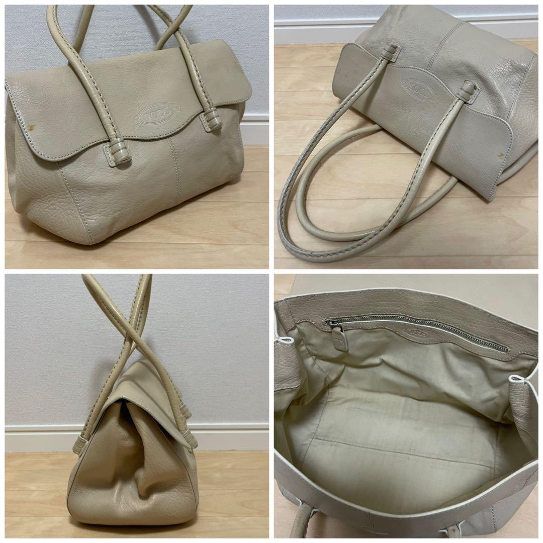 ■ TOD'S（トッズ） 良品 / レザー/ハンドバッグ/ ベージュ系