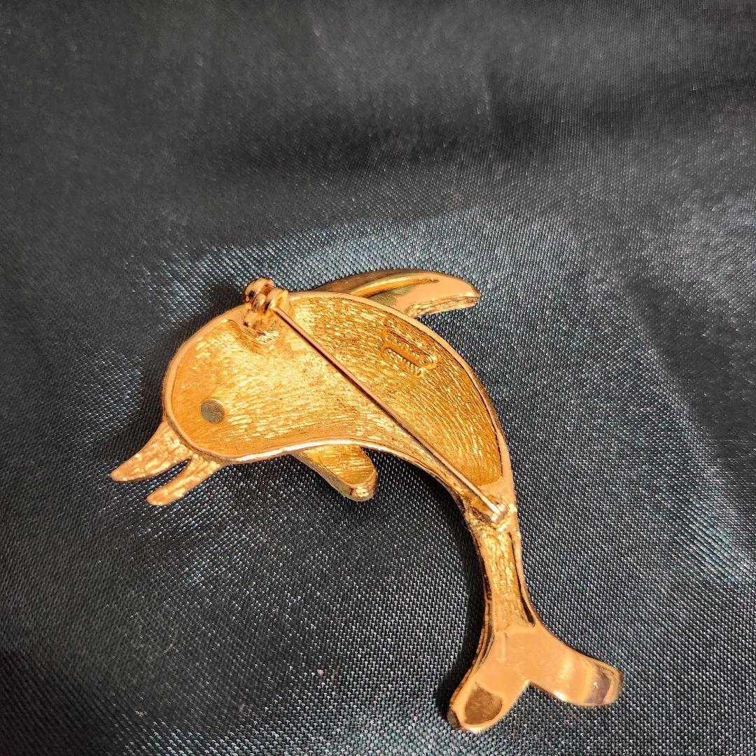 Tanishipi様検討中クリスチャン ディオール ドルフィン イルカ　ブローチ