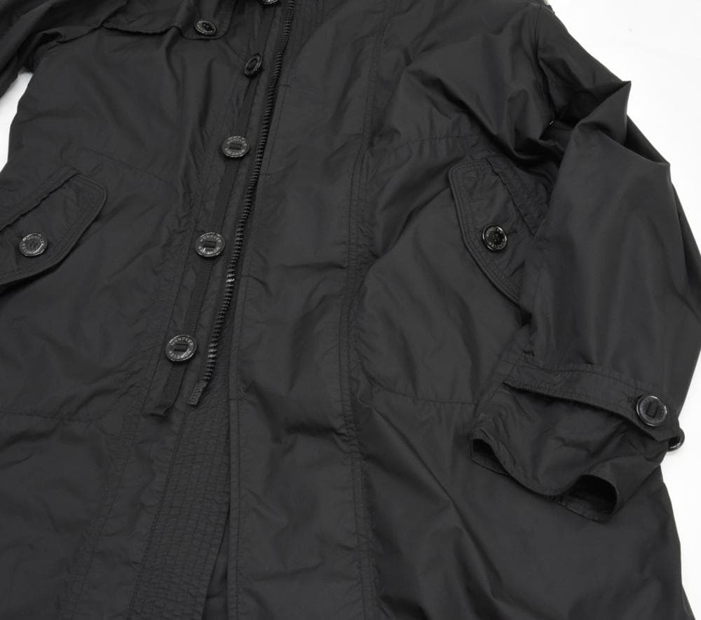 レア品◇モンクレール◇ナイロンフーディコート◇2(L)◇ブラック◇