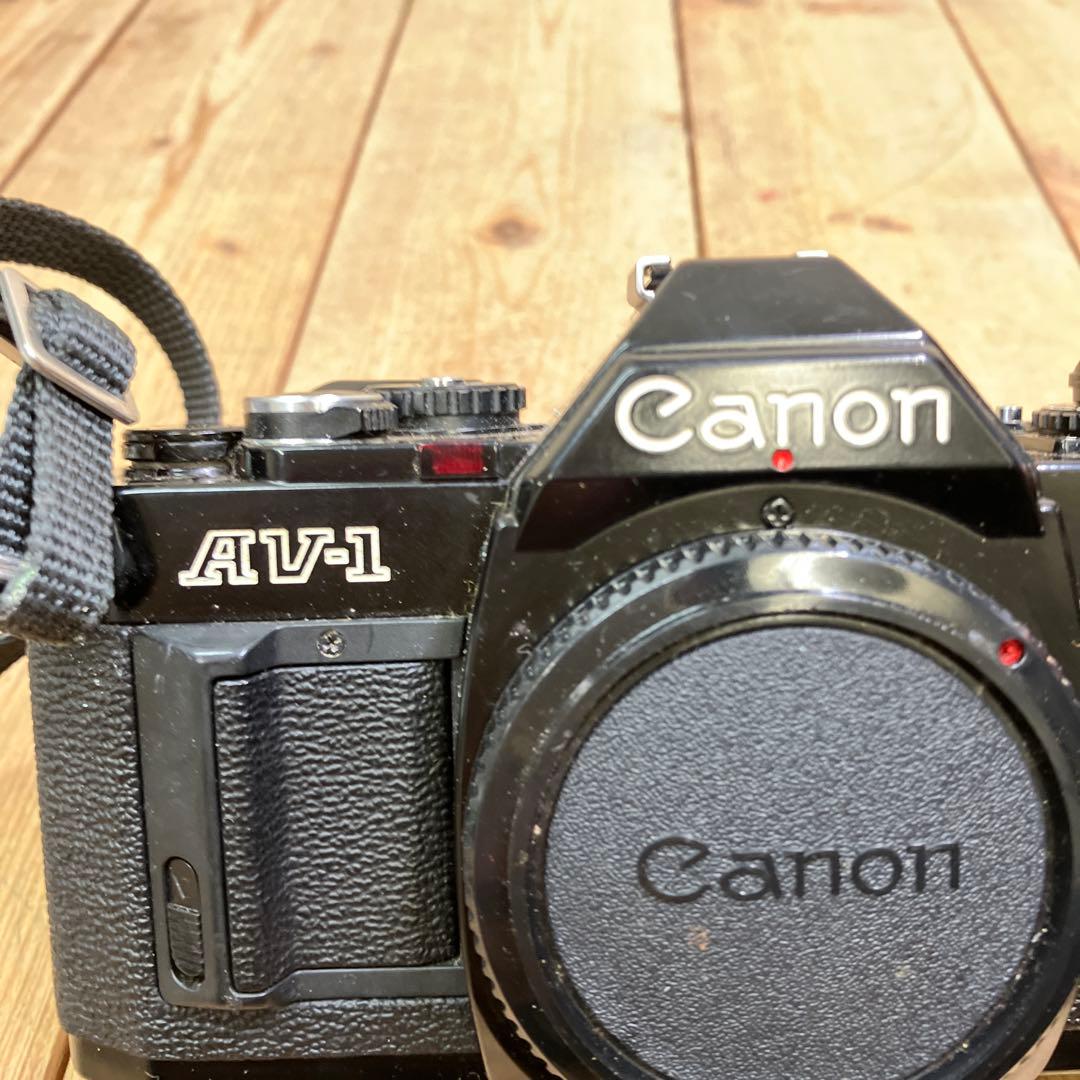 A-壁 Canon AV-1 フィルムカメラ レンズ2本セット アルミケース付