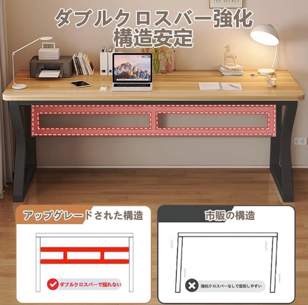 パソコンデスク 作業机 PC 机 オフィスデスク （木目調，80*50cm）