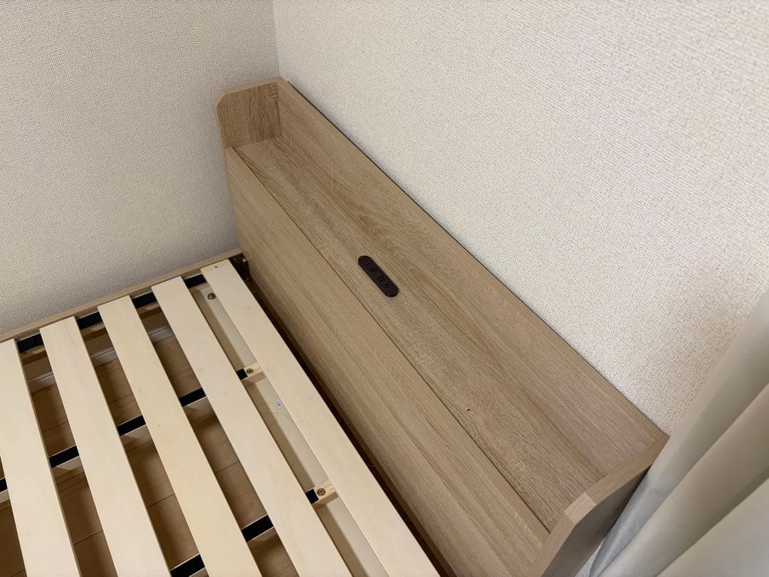 棚付きすのこベッド シングル