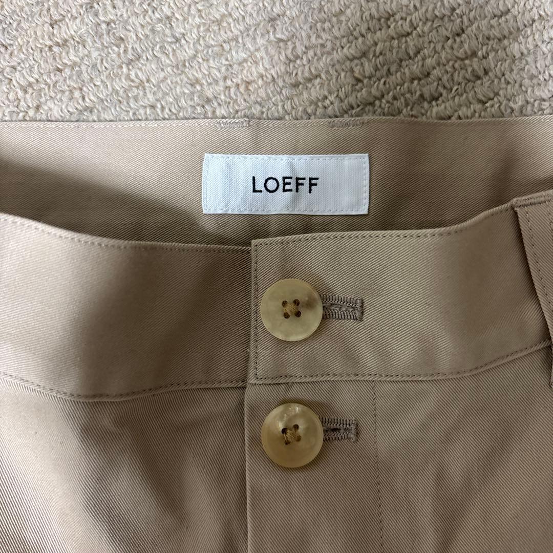 LOEFF コットンツイル2タックパンツ