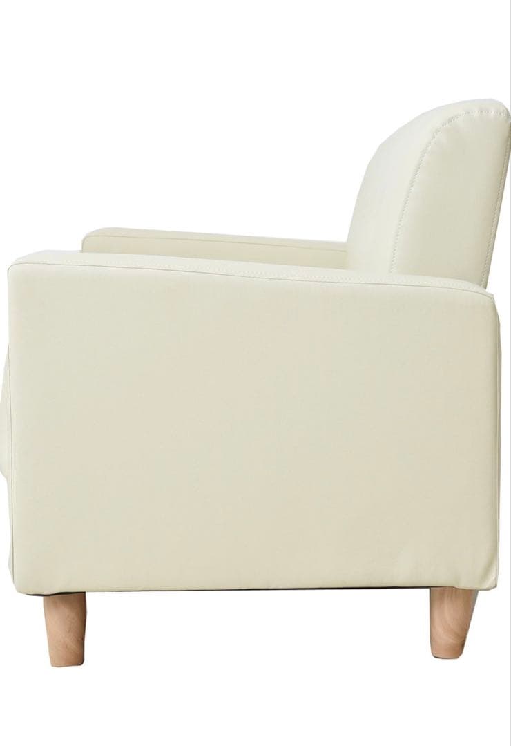 YAMAZEN 2人掛けカジュアルソファー アイボリーKDS-135（IV）P