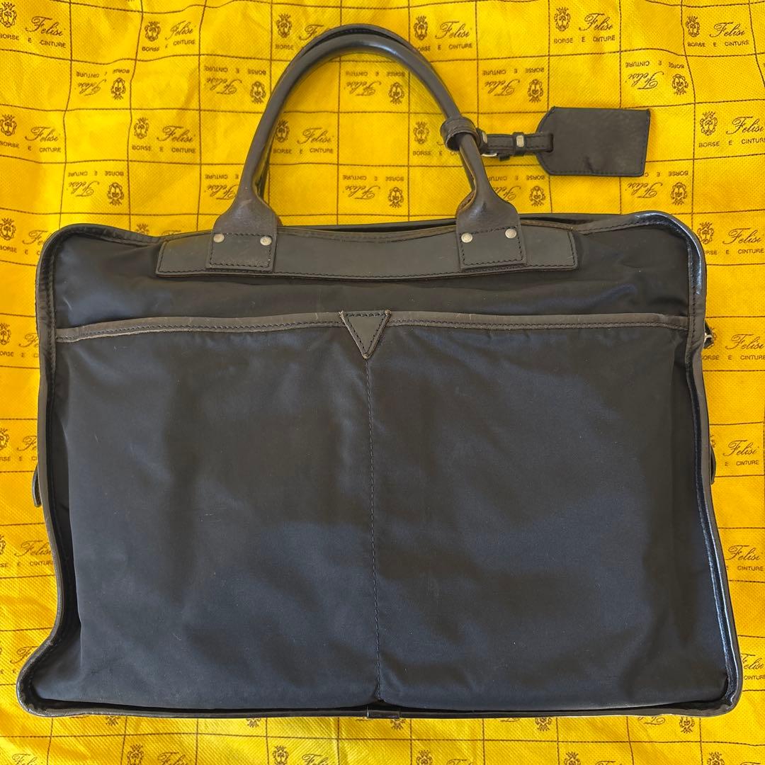 Felisi フェリージ ナイロンレザー ブリーフケース 8637/2 黒