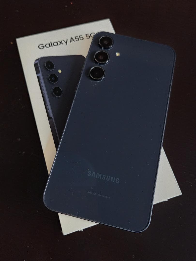 Samsung Galaxy A55 5G 本体 クリアケース付き