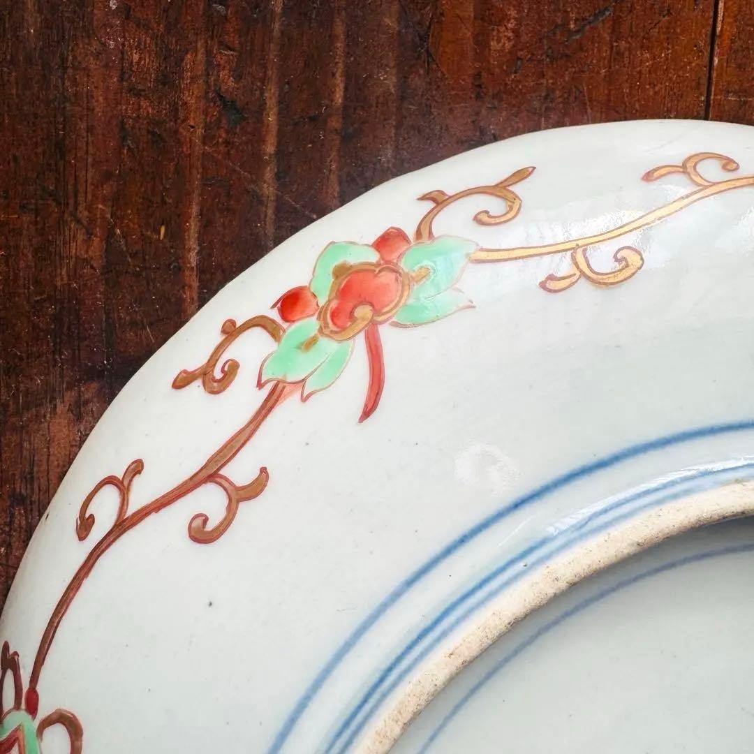 骨董皿　古伊万里　大聖寺伊万里　平皿　飾皿　おもてなし皿