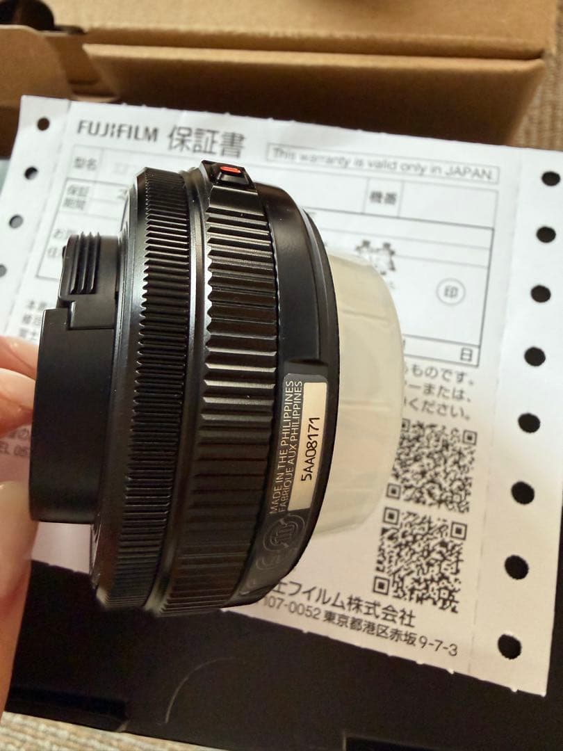 FUJIFIL XF 27mm F2.8 R WR レンズ