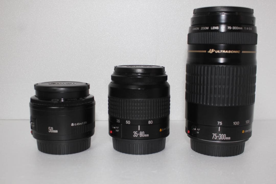 一眼レフカメラ/canon kiss x7標準&望遠&単焦点トリプルレンズセット