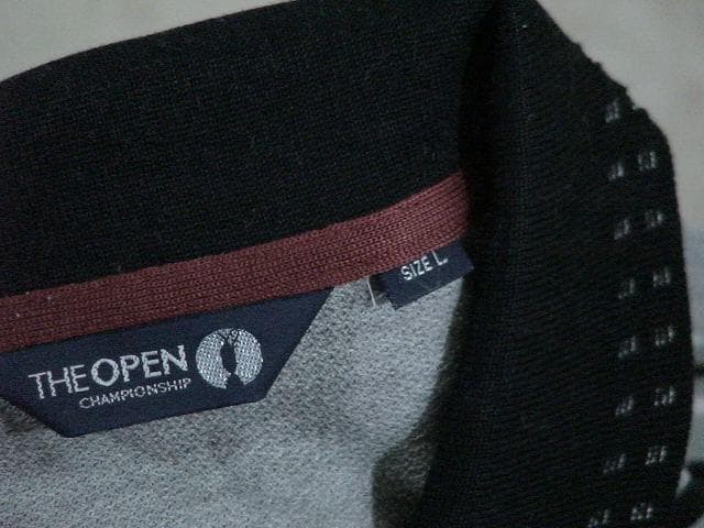 41601　ミズノ　メンズ　長袖ポロシャツ　グレーＸ黒　Ｌ