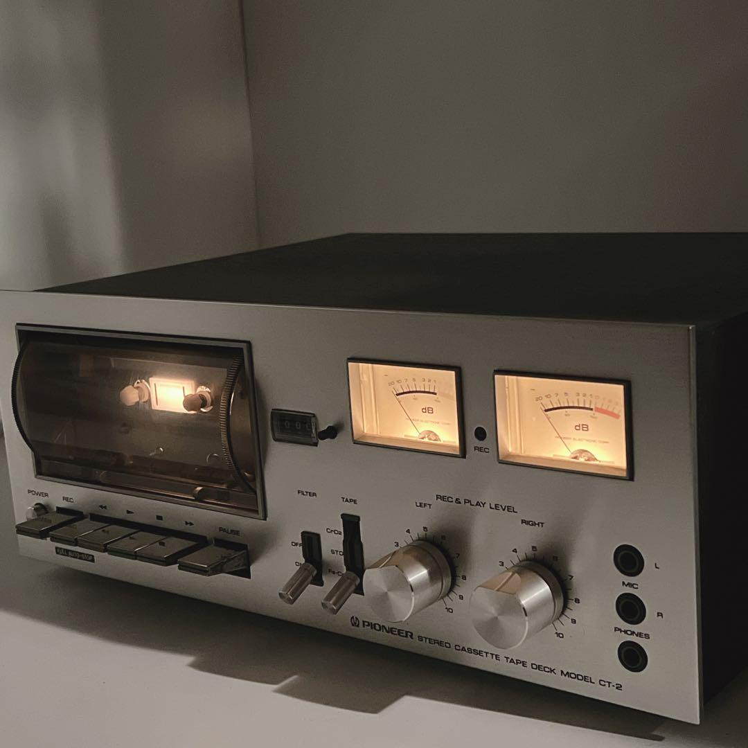 【良品・動作品】 Pioneer CT-2 カセットデッキ　パイオニア　再生OK