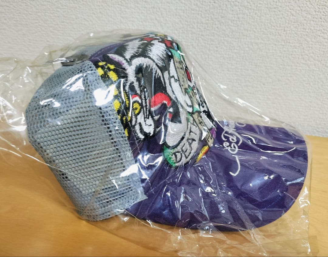 【レア】BoA × Ed Hardy コラボ キャップ 限定品 紫 未使用品