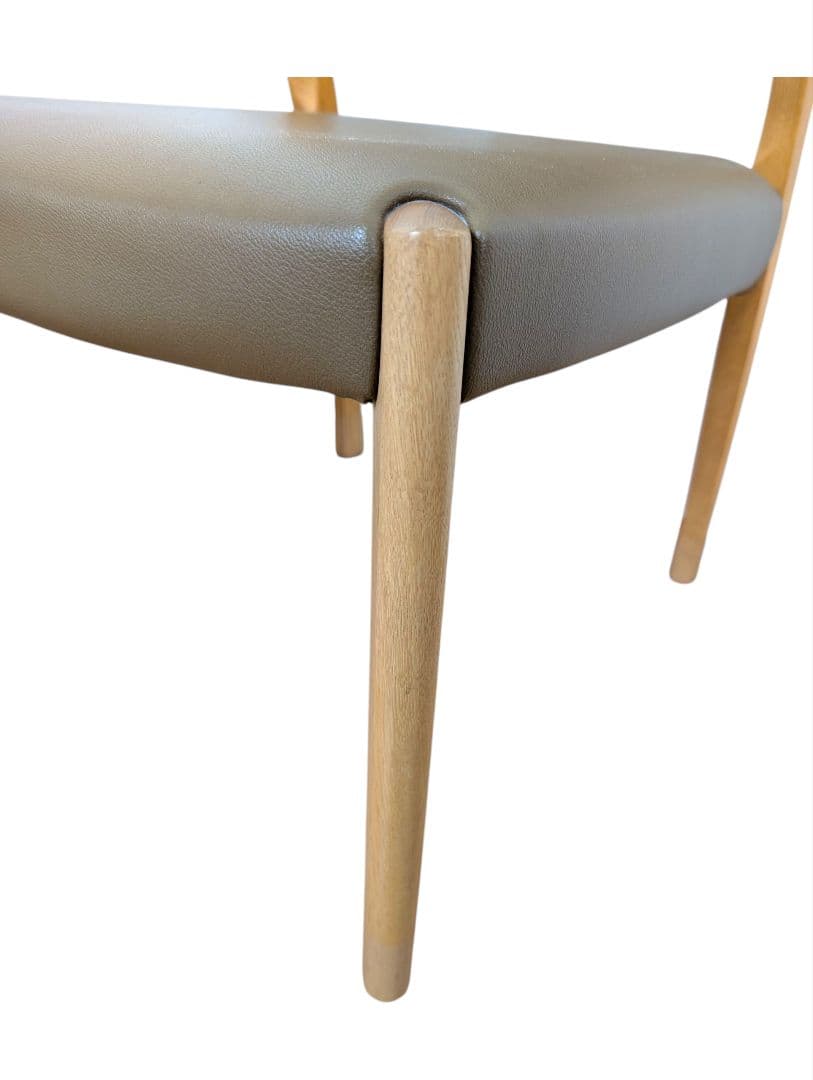 【極上品】浜本工芸 ダイニングチェア DC-5400 合成皮革 レザーチェア