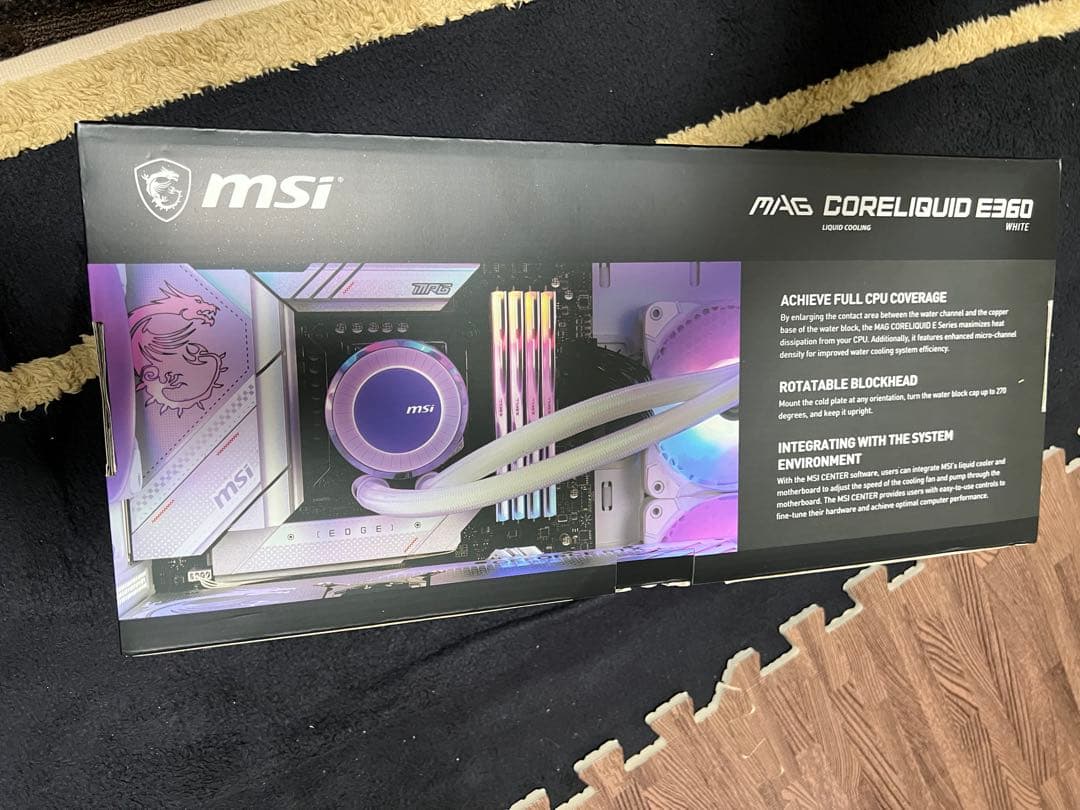 その他 MSI MAG CORELIQUID E360 WHITE 360mm