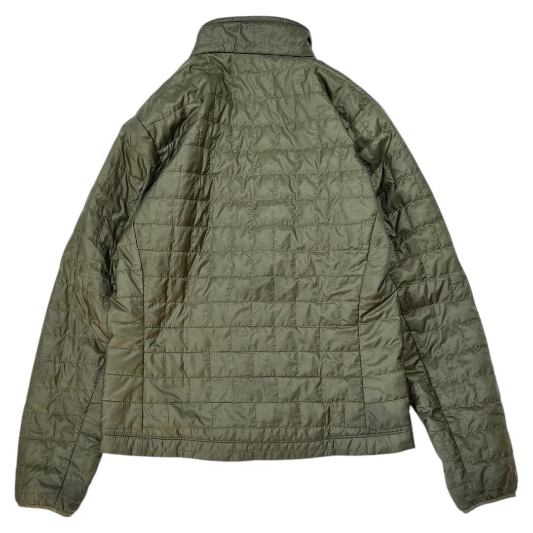 【美品】パタゴニア ナノパフジャケット ベイシングリーン オリーブ プリマロフト