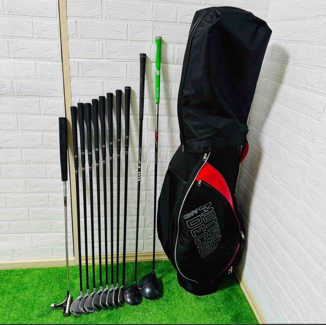 【大人気】イグニオ ウィルソン メンズ ゴルフクラブ 初心者 セット11本