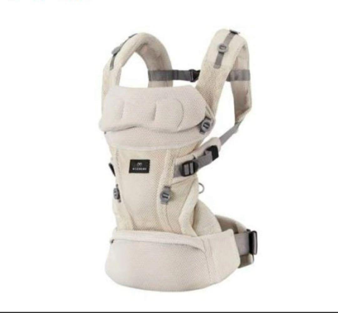 最終値下☆エールベベ 抱っこ紐 ベビーキャリアスリー ライトベージュ 新品未使用