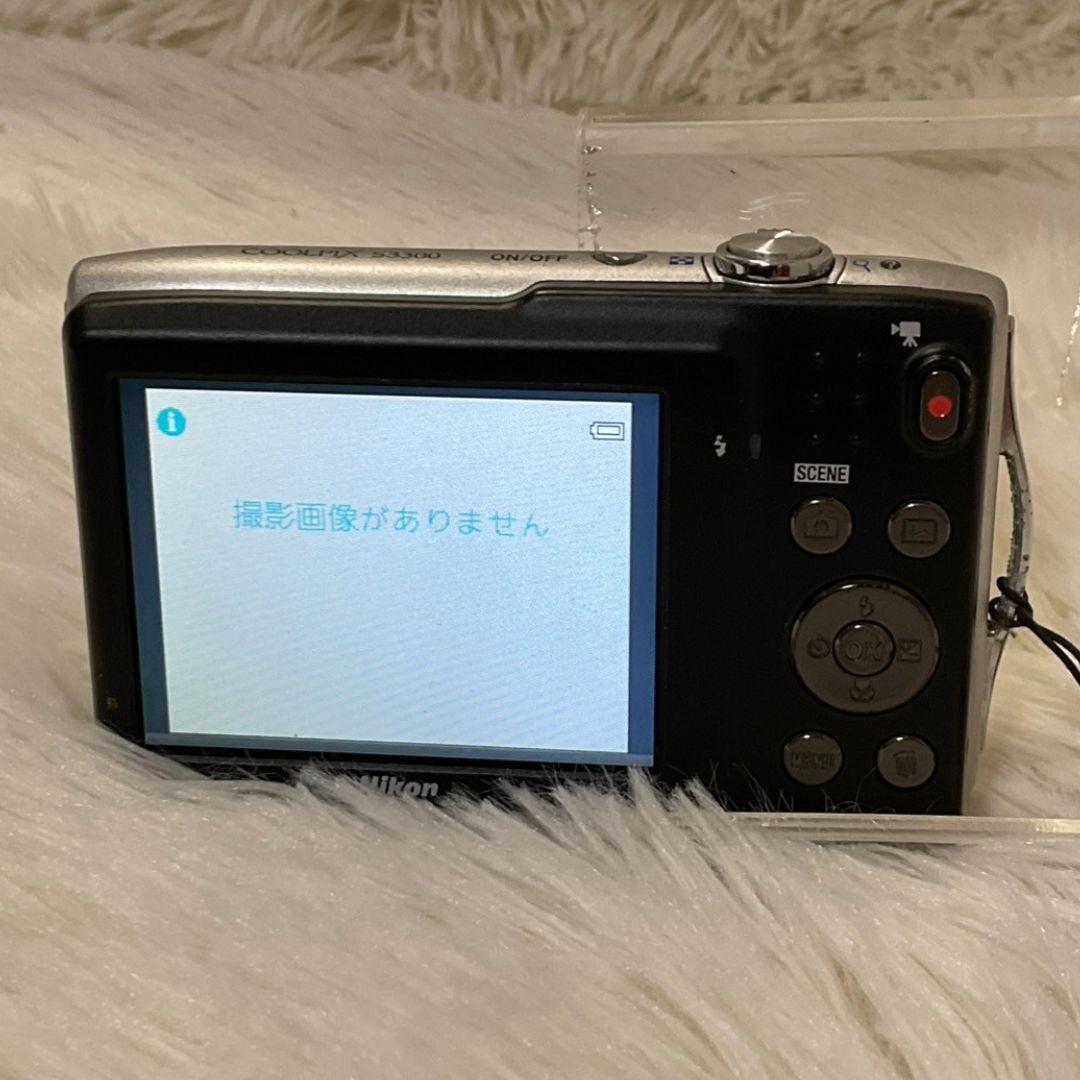 【簡易動作確認済】Nikon COOLPIX S3300 デジタルカメラシルバー