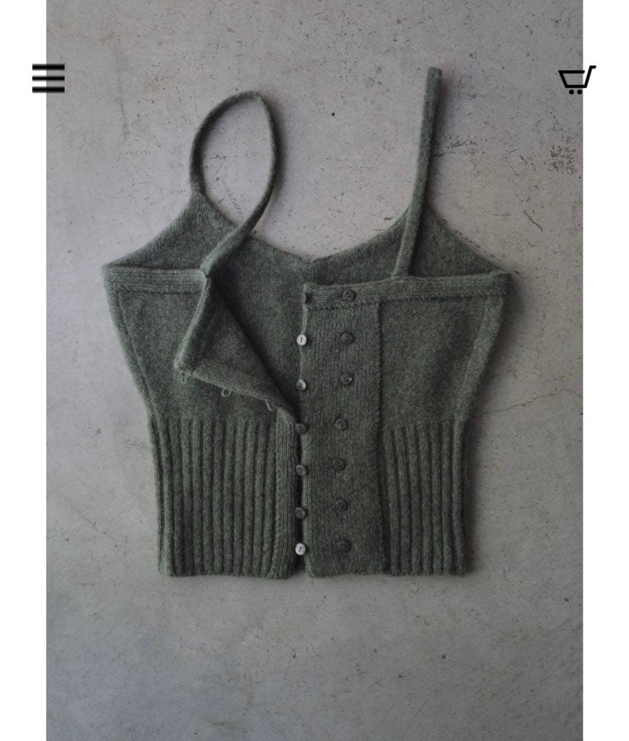 新品未使用　mother dept YAK KNIT キャミソール