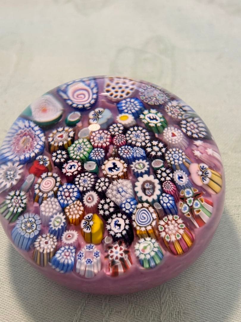 パースシャー　ジョン・ディーコン　ミルフィオリペーパーウェイト