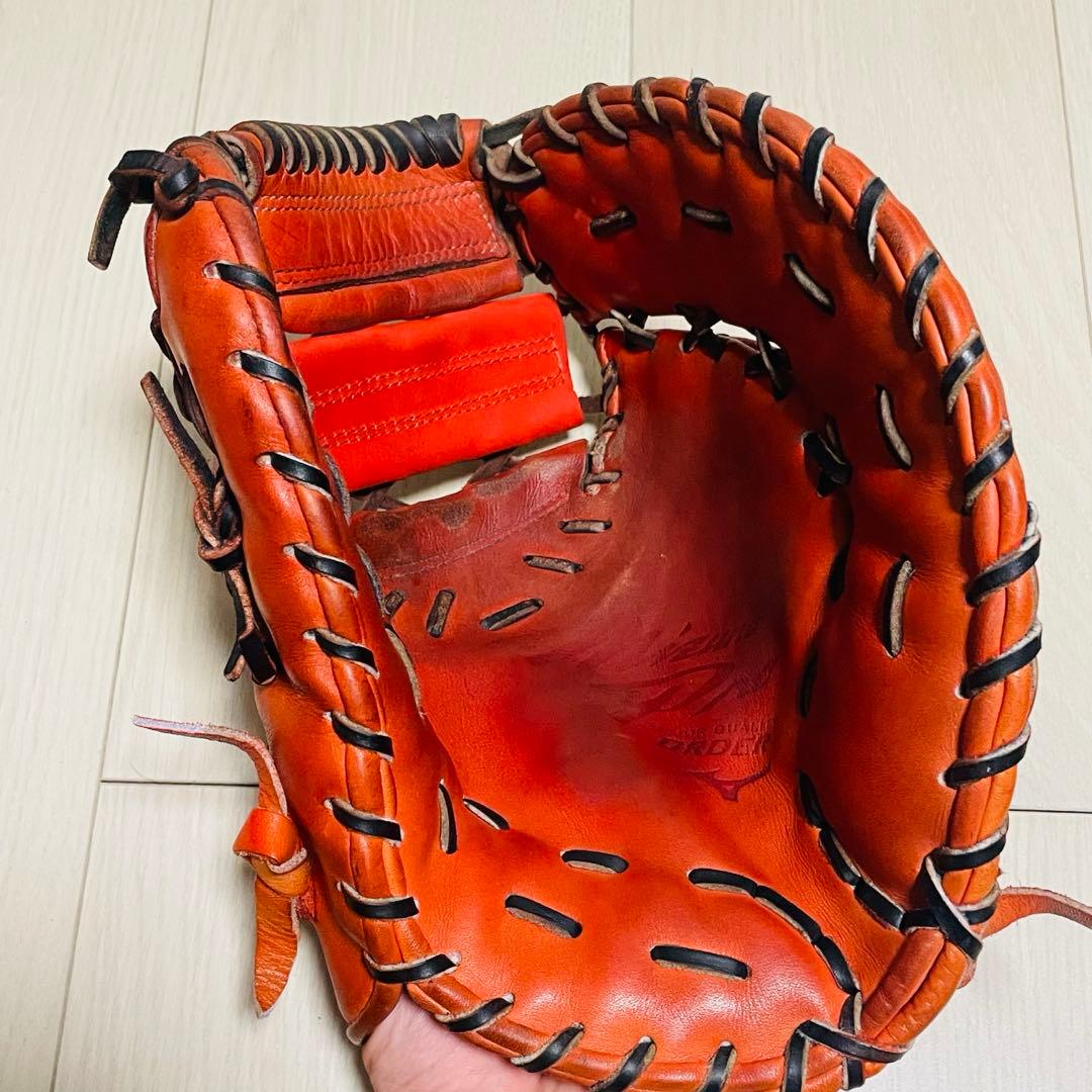 ミズノプロ硬式ファーストミット店舗オーダー5DNA耕作印有り