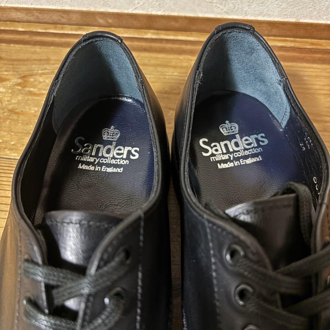 【新品未使用】SANDERS 1128 ブラック 別注ホースハイド 26.5㎝