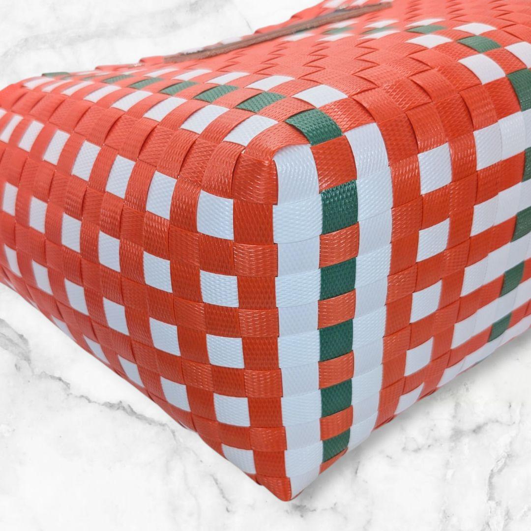 【美品】MARNI マルニ バスケットバッグ レッド 軽量トート 春夏人気カラー