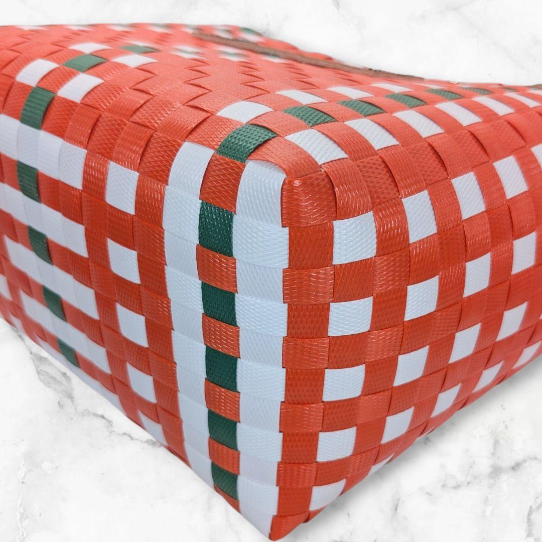 【美品】MARNI マルニ バスケットバッグ レッド 軽量トート 春夏人気カラー