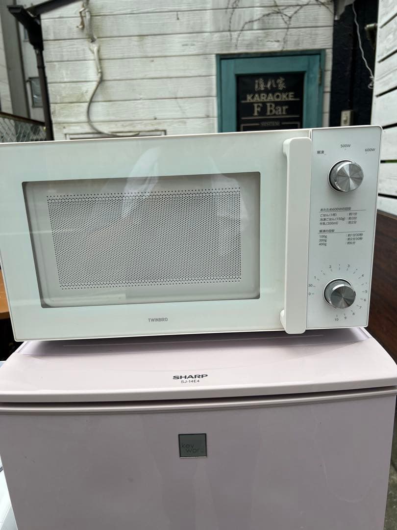 ⭐︎左右付け扉冷蔵庫／8㌔洗濯機/レンジ/1〜2人暮らし最適！/美品3点セット