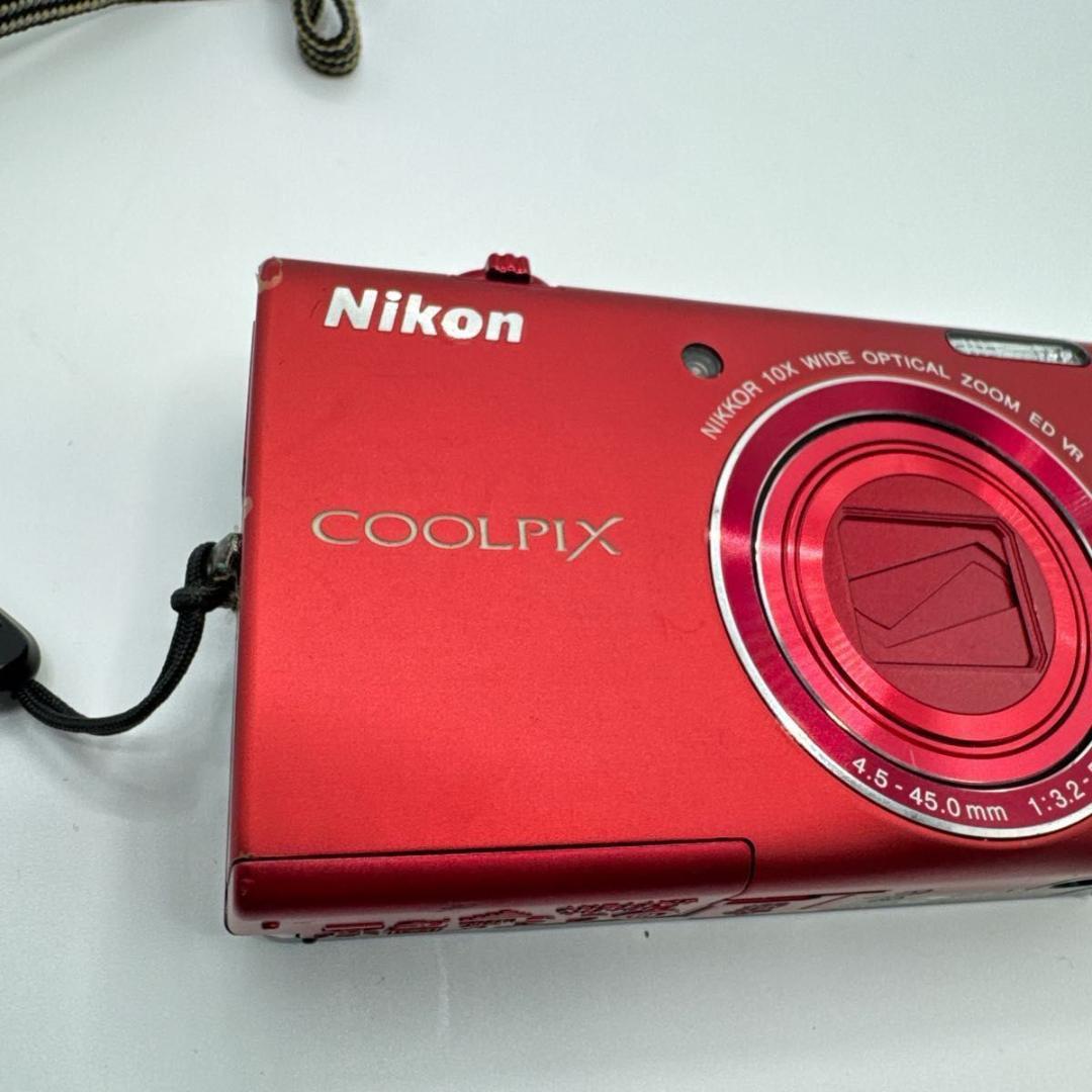 COOLPIX S6200 レッド コンパクトデジタルカメラ NIKON