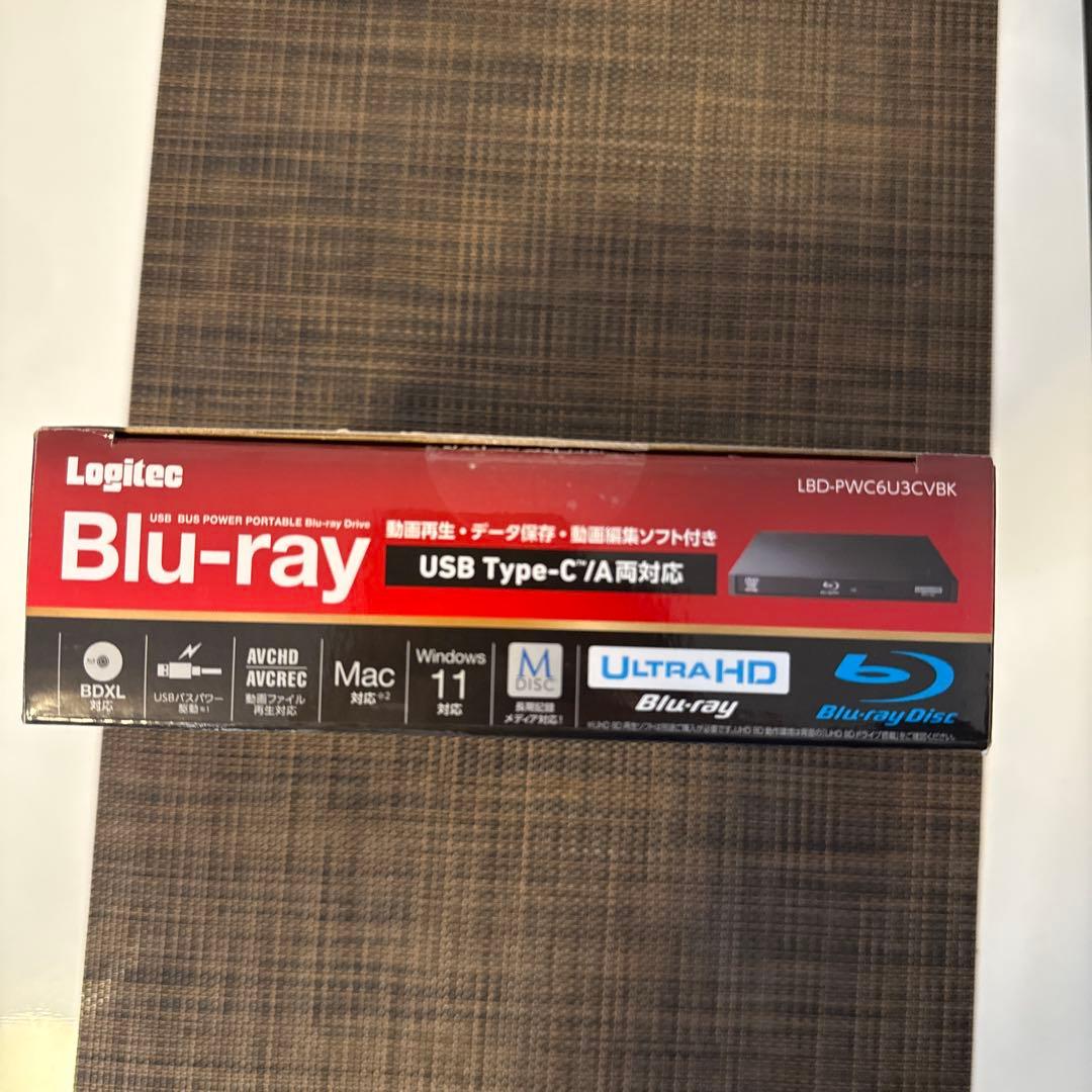 Logitech USB Type-C/A両対応 ブルーレイディスクドライブ