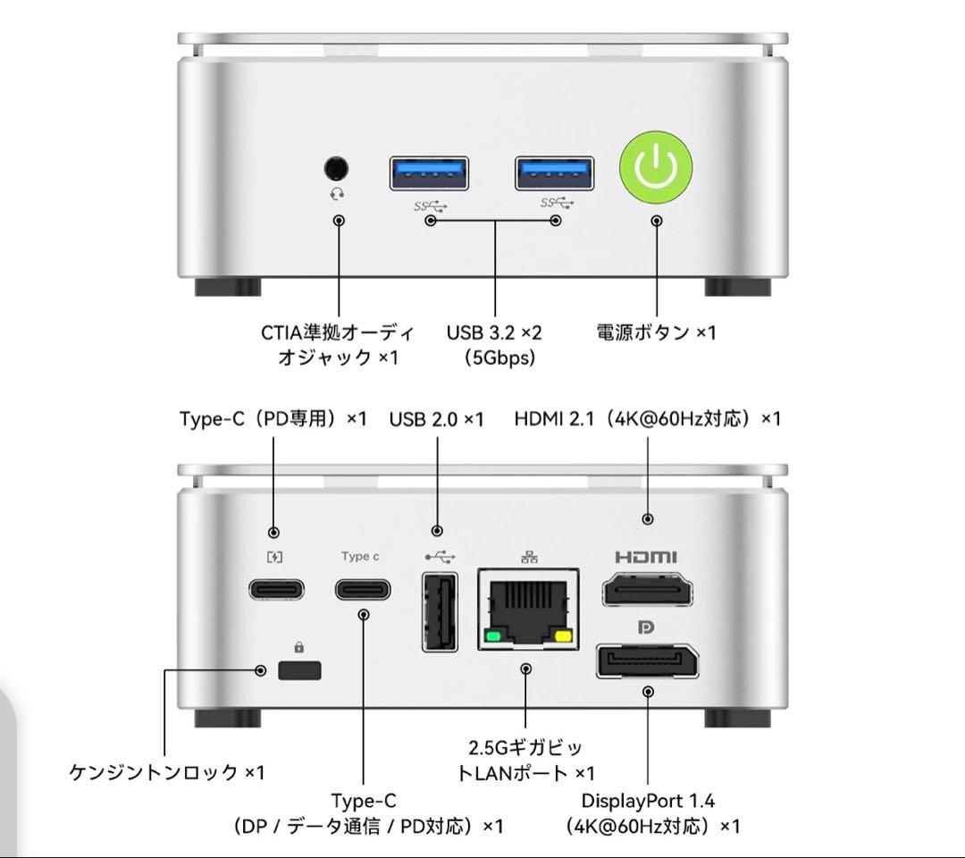ミニPC GMKtec G10 AMD Ryzen 5 3500U 16GB 1TB