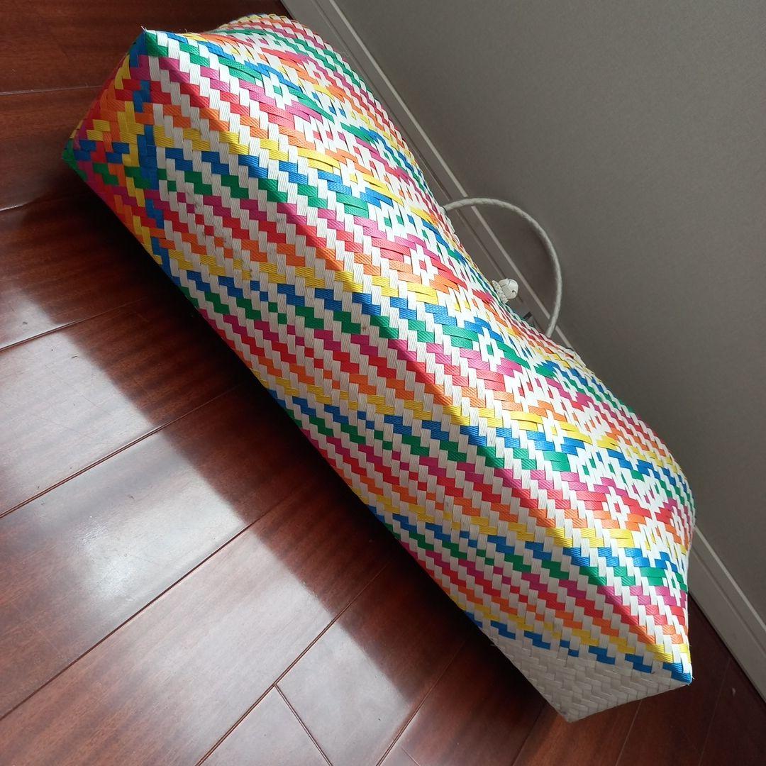 お値下　美品 匿名配送こみ プラかご ヨガバッグ 手作り 1点