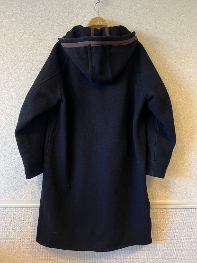 kolor BEACON 黒ロングコート ハリスメルトンフードコート