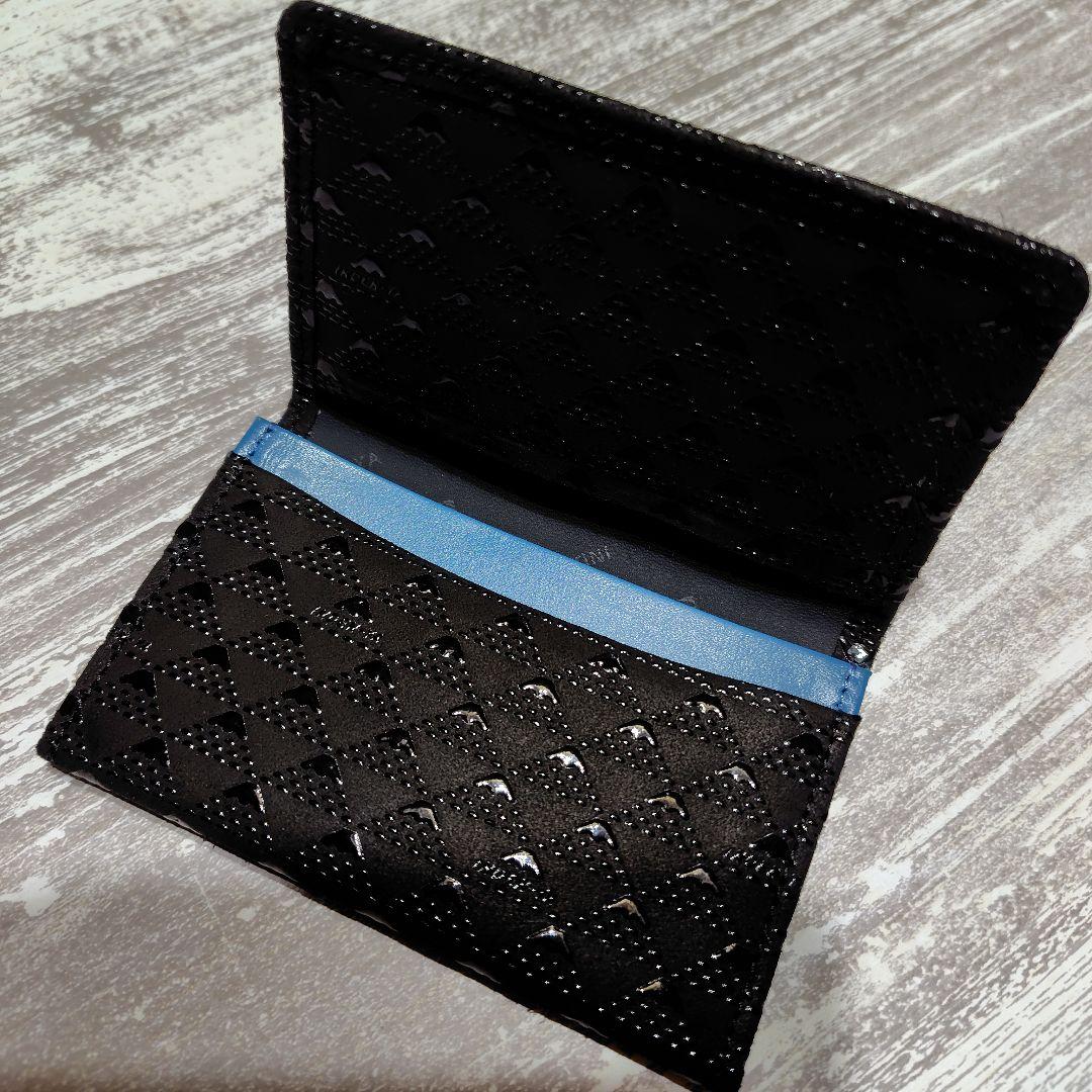 【新品】印傳屋 名刺入れ 富士山柄　ブラック 箱入り INDEN-YA カード入