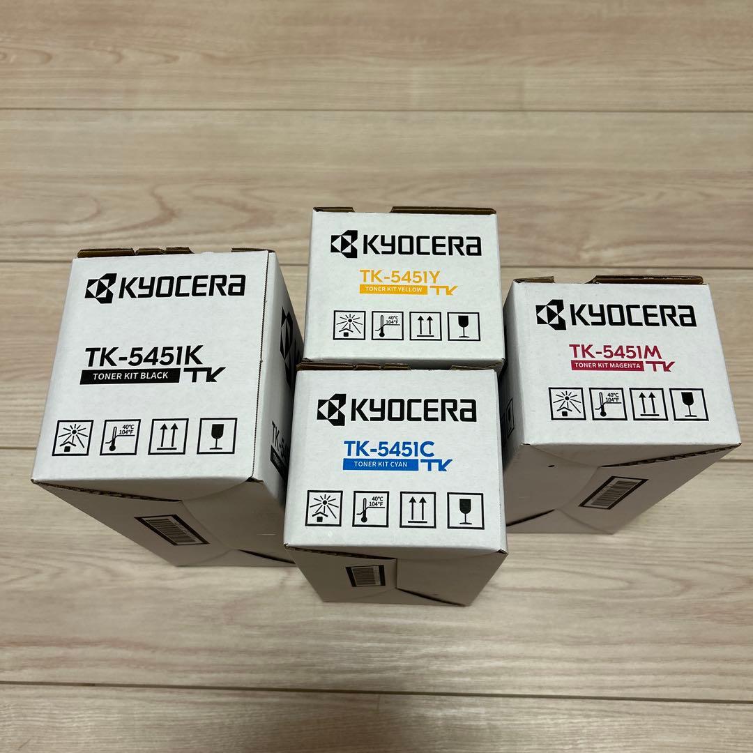 KYOCERA 京セラTK-5451 K,C,M,Yトナー純正　4本セット