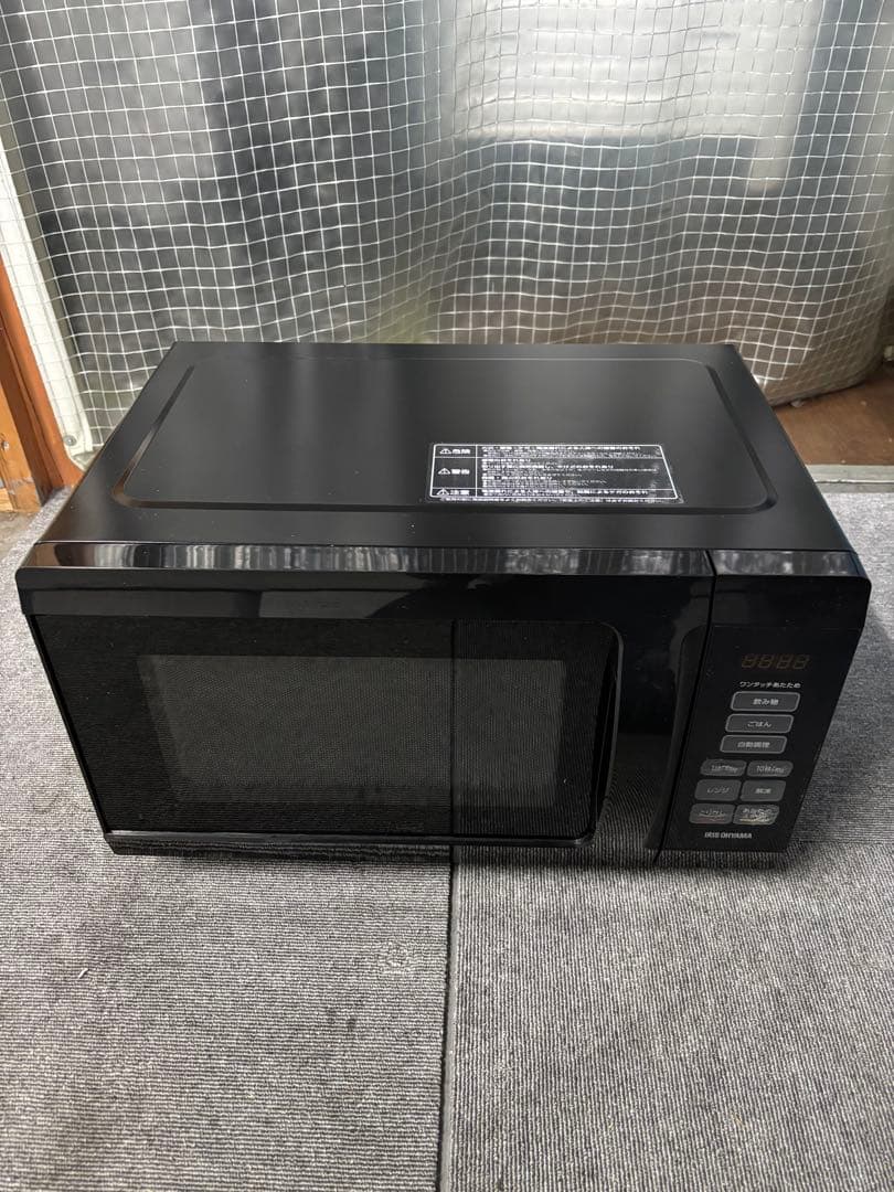 【✨配送設置無料！】00037 アイリスオーヤマ フラット電子レンジ