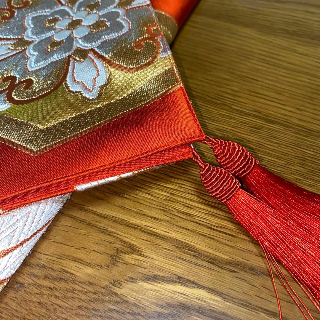 テーブルランナー　吉祥鳳凰　帯リメイク