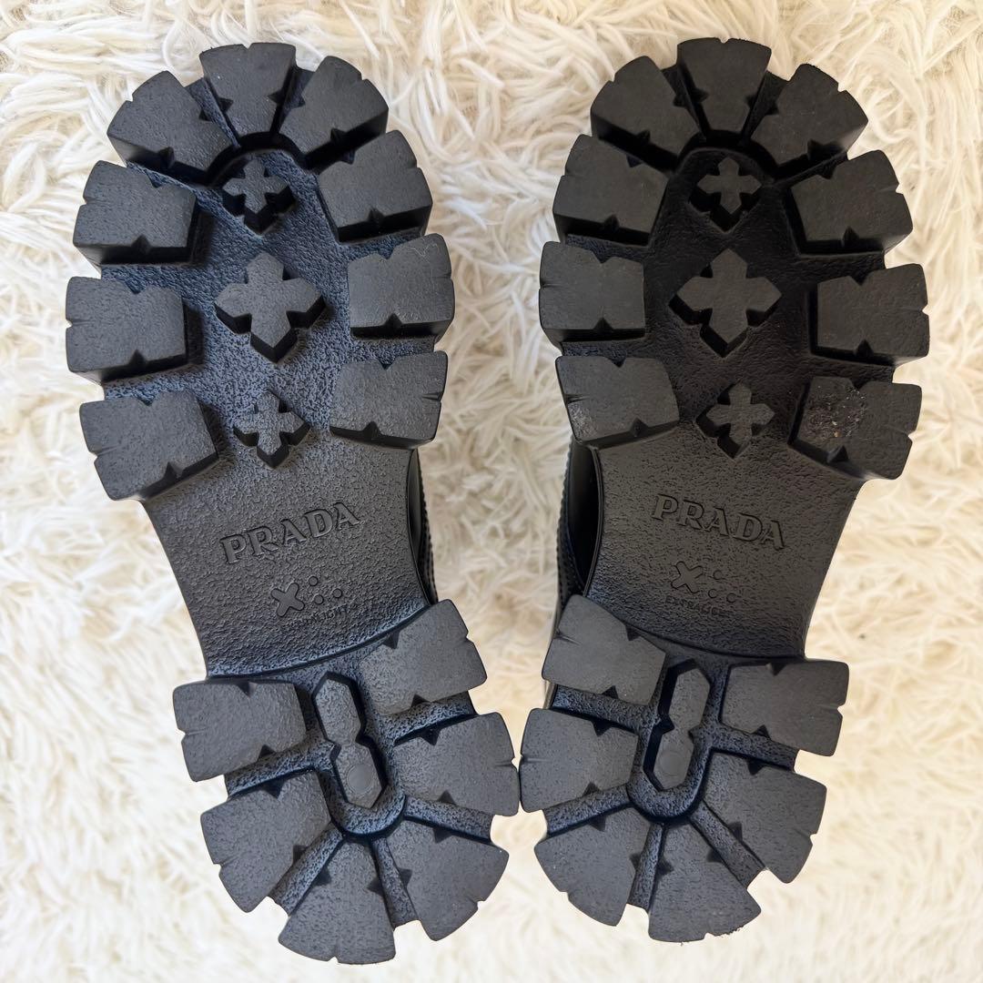 新品未使用　リナイロン　プラダ　モノリス　ブーツ　ブラック　23cm　ハイカット