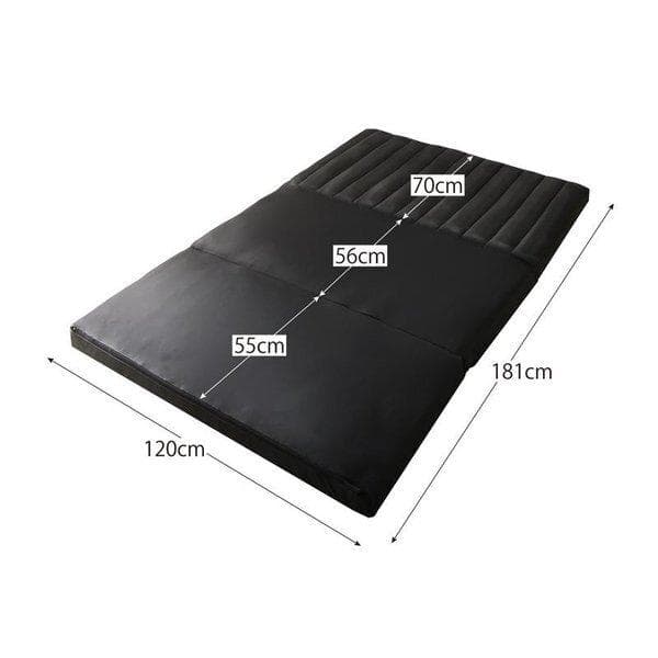 未使用　３WAYソファベッド　２人掛け　２P　クッション２個　グレーファブリック