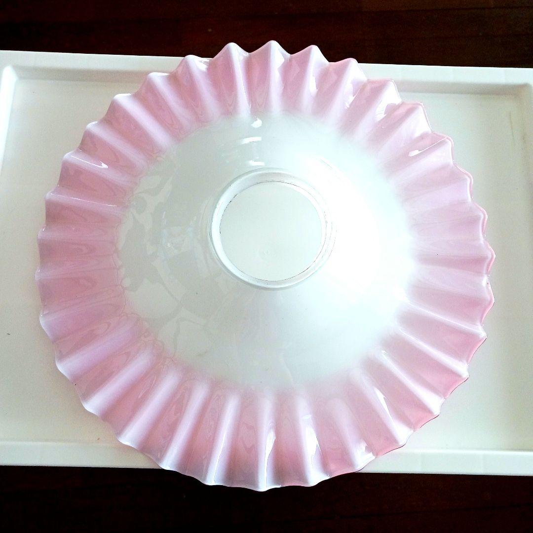 大正ガラス 大電笠 30センチ アンティーク