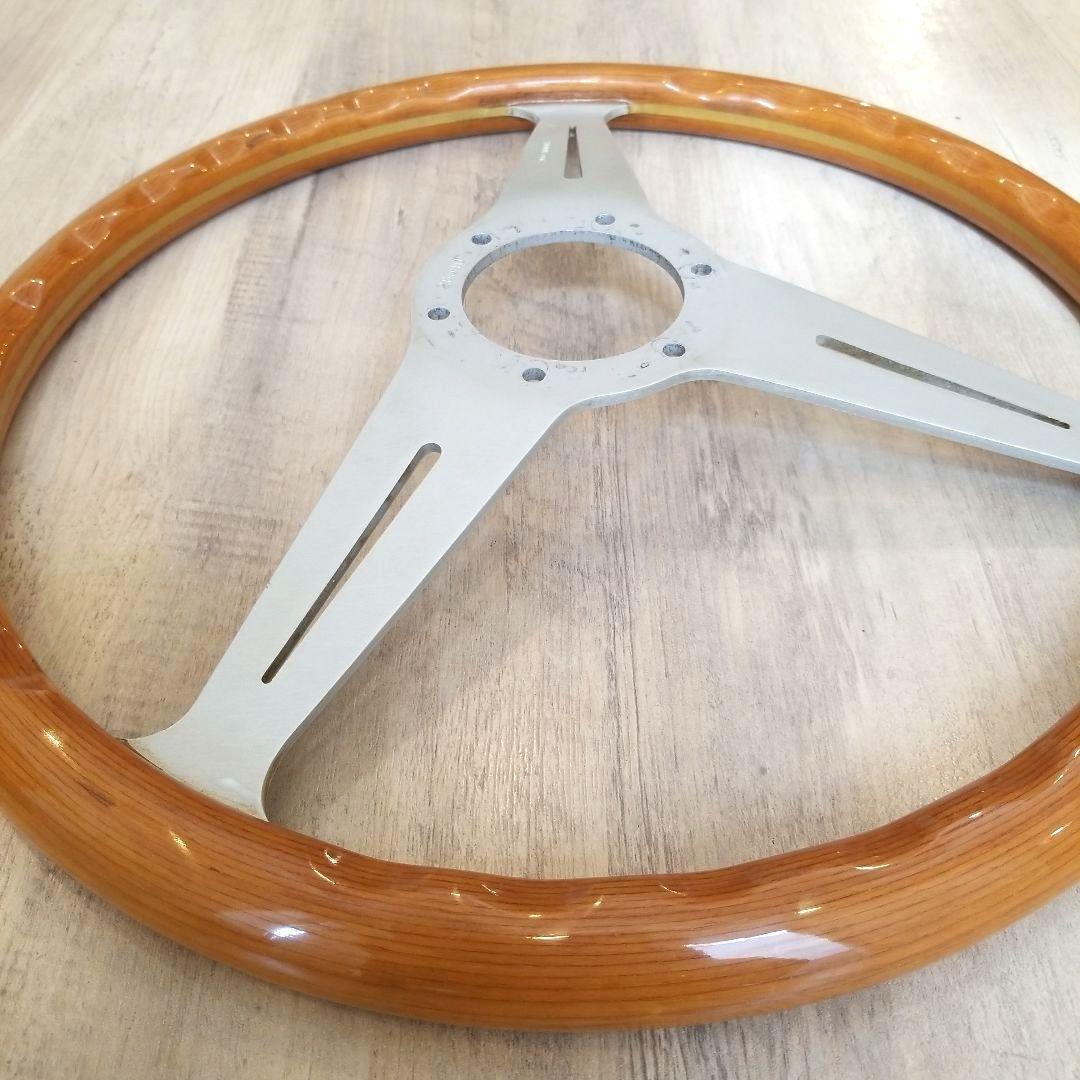 NARDI☆ナルディクラシックVITEウッドステアリング/シルバースポーク37Φ