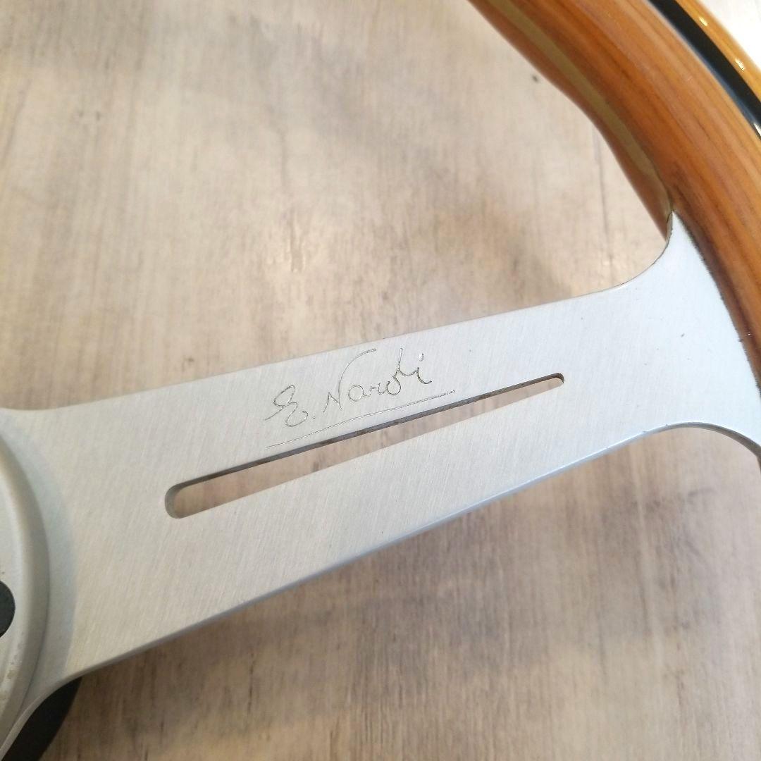 NARDI☆ナルディクラシックVITEウッドステアリング/シルバースポーク37Φ